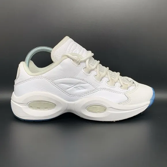 Reebok Question Low White Basketball Shoes Men’s Sz 5.5 Women’s Sz 6.5 EU 37