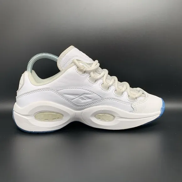 Reebok Question Low White Basketball Shoes Men’s Sz 5.5 Women’s Sz 6.5 EU 37