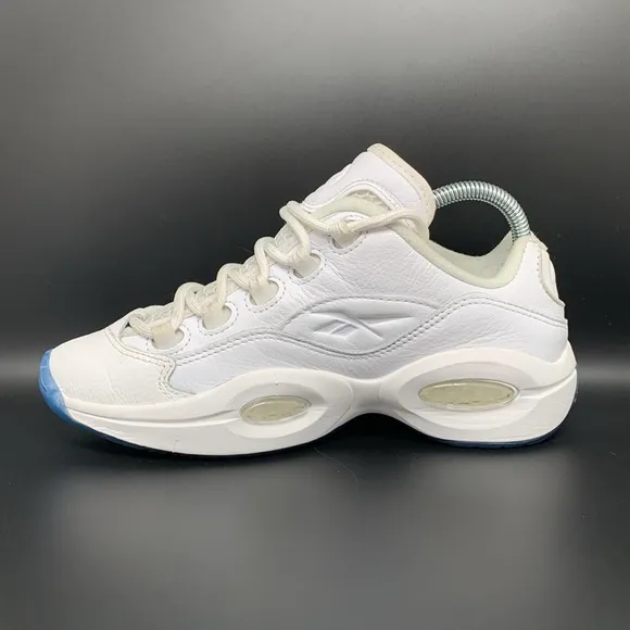Reebok Question Low White Basketball Shoes Men’s Sz 5.5 Women’s Sz 6.5 EU 37