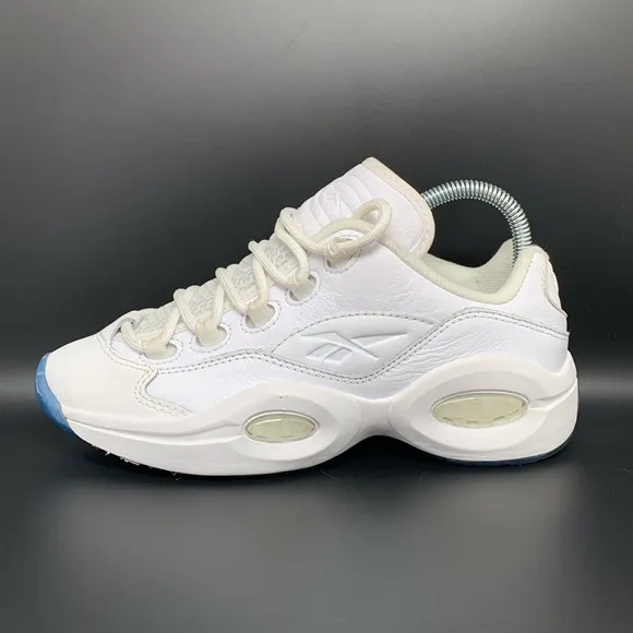 Reebok Question Low White Basketball Shoes Men’s Sz 5.5 Women’s Sz 6.5 EU 37