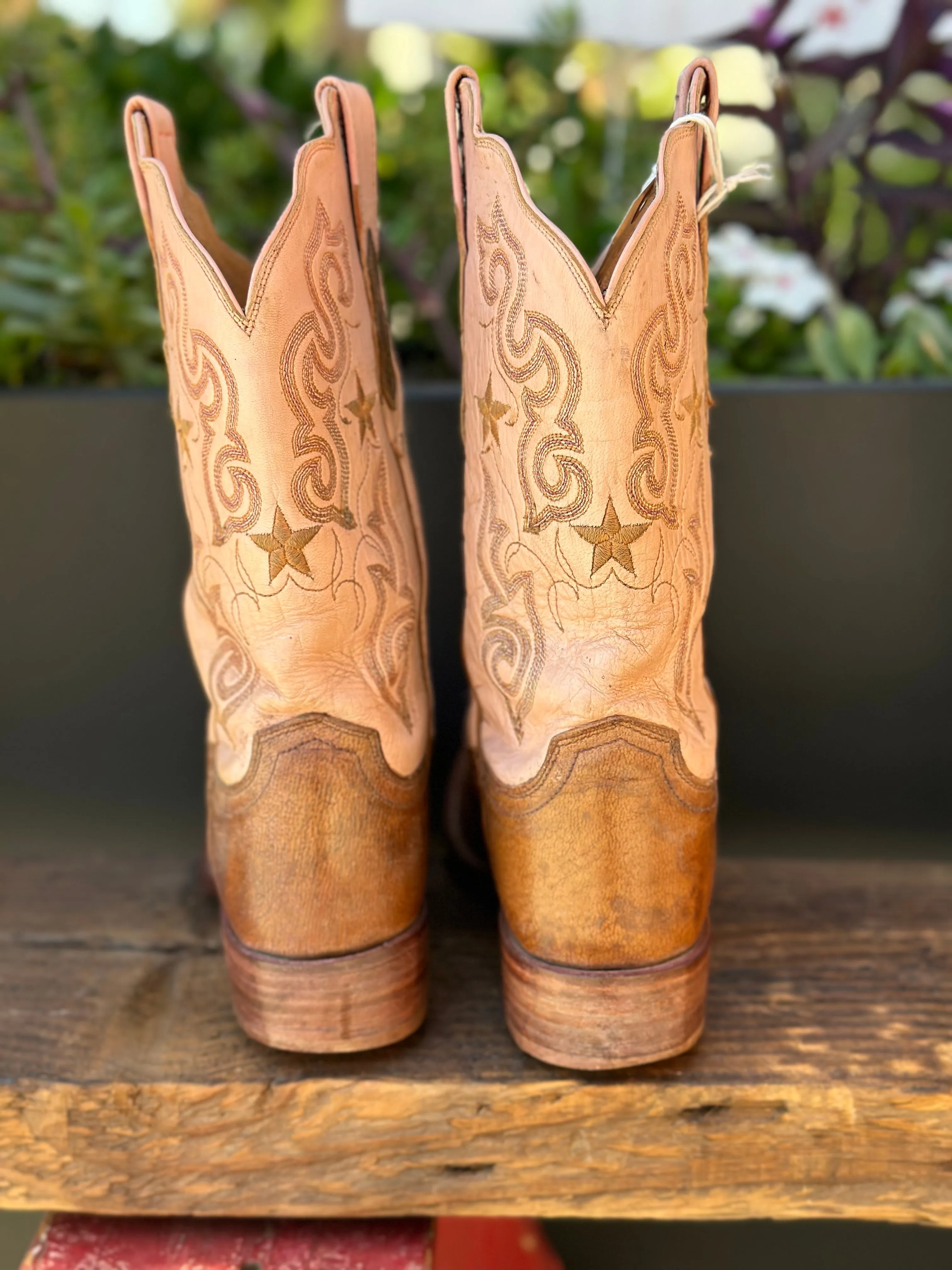 Resale Deals 1883 by Lucchese 2000 Brown/Pink Western Cowgirl Boots Size 9C