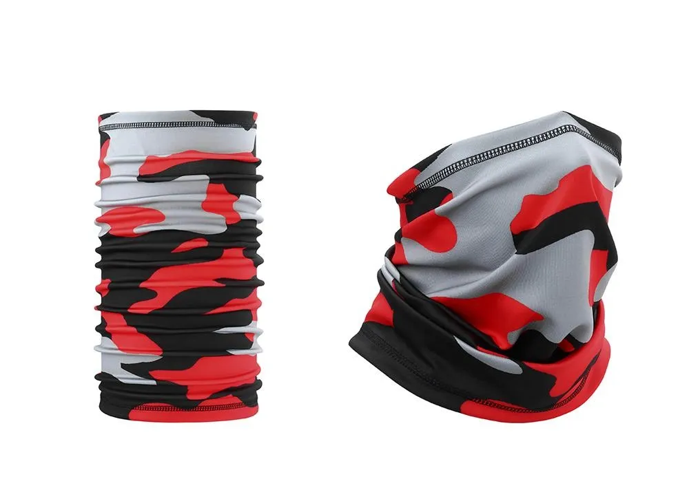 Roter Schlauchschal Camouflage