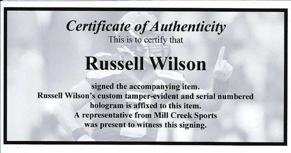 Russell Wilson Autographed Under Armor Cleats Seahawks Size 12.5 RW Holo 42126