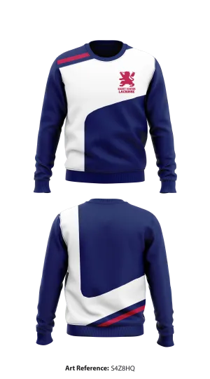 Saint Viator Lacrosse Core Men's Crewneck Performance Sweatshirt - S4Z8hq