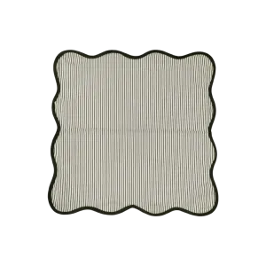 Scallop Striped Square Cotton Napkins