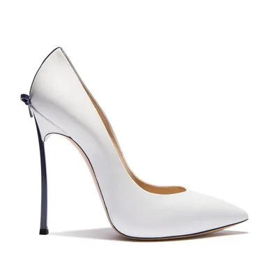 Sexy Women Thin Strap Bowtie Back Decor Pumps