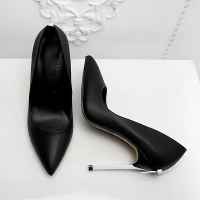 Sexy Women Thin Strap Bowtie Back Decor Pumps
