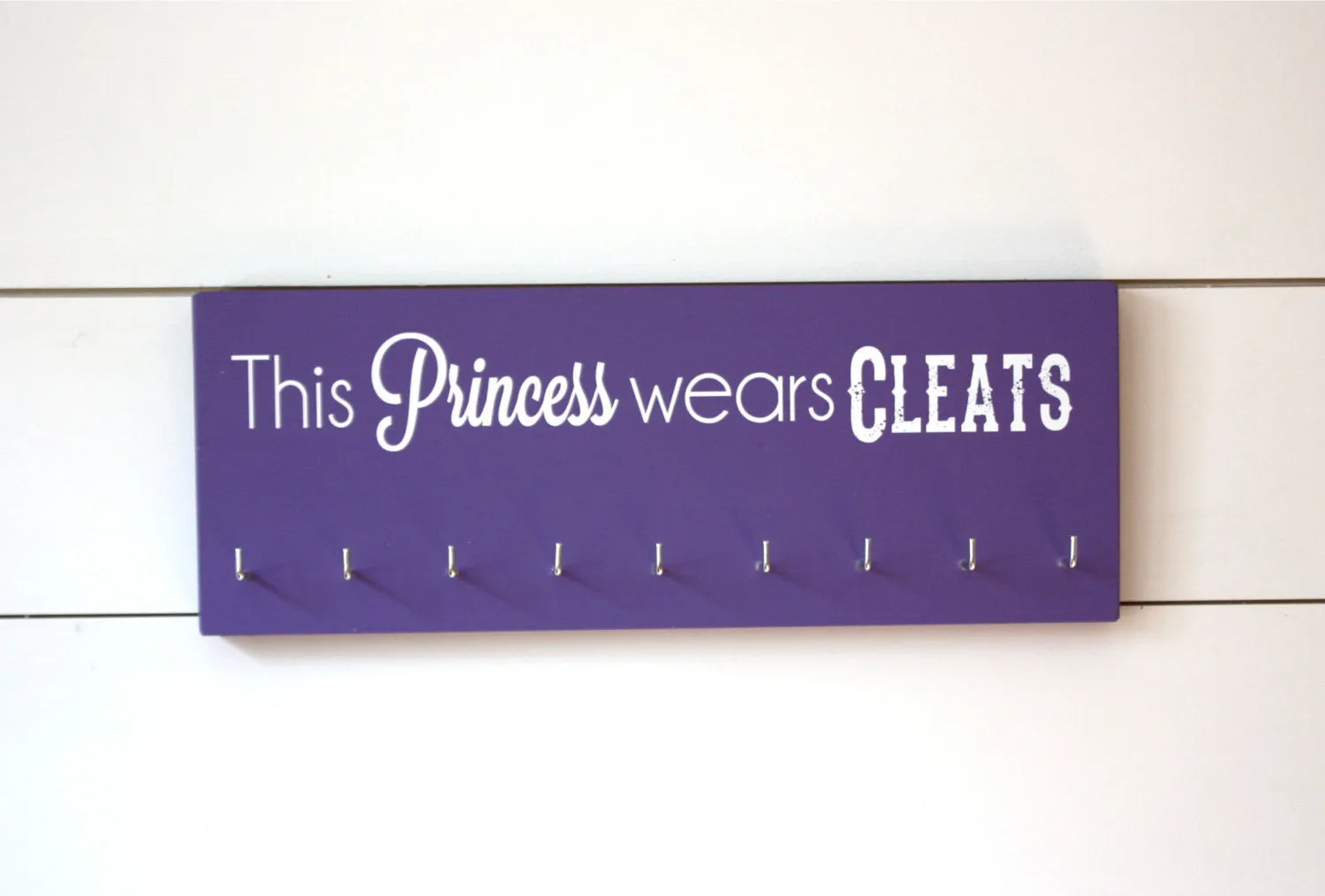 Soccer / Softball / Lacrosse Medal Holder - This Princess Wears Cleats - Medium