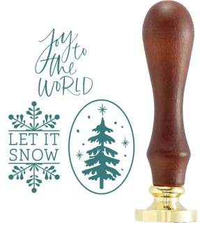 Spellbinders 3 Pack Christmas Wax Seal Stamp Holidays Collection