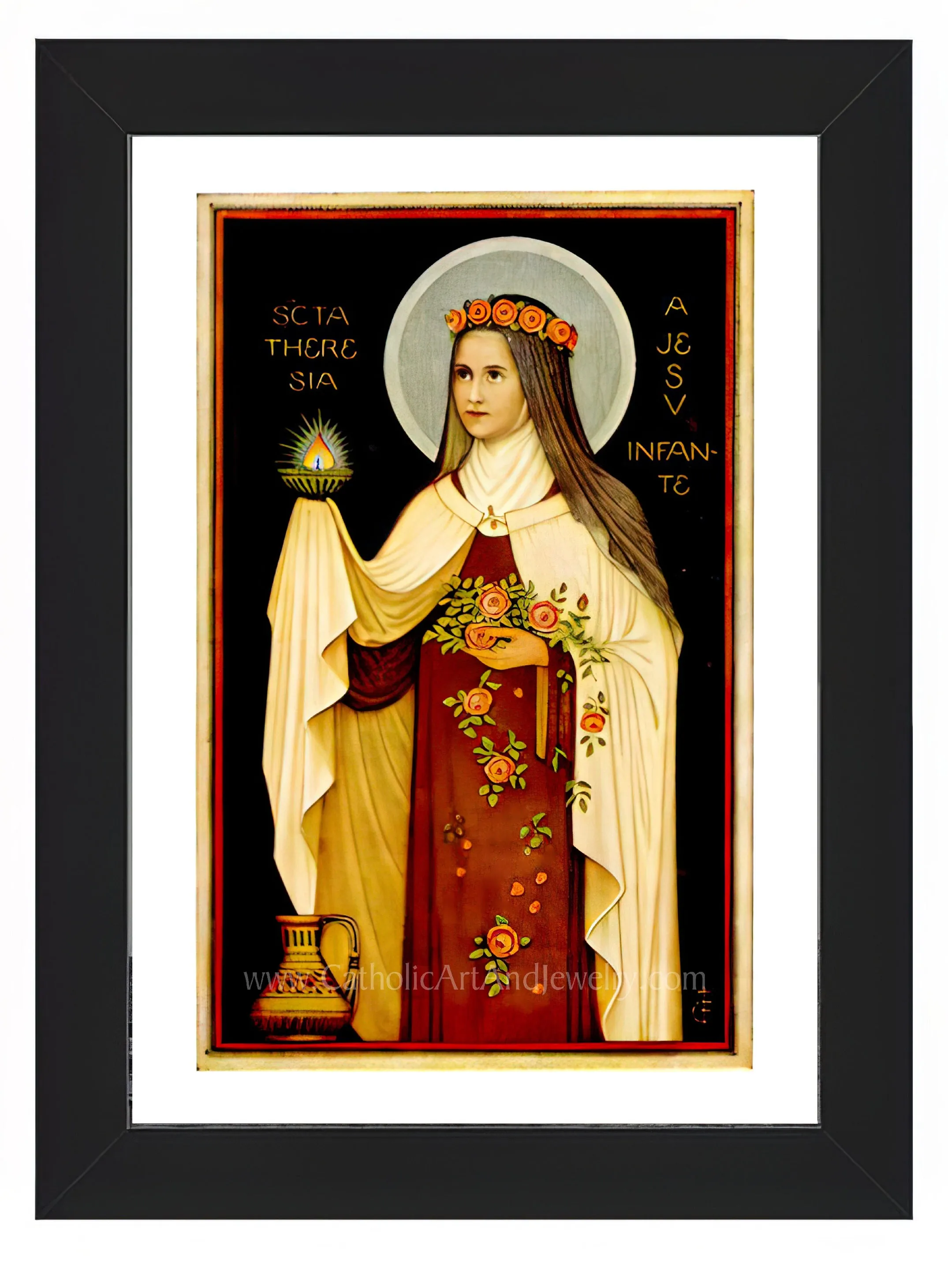 St. Therese – Based on a Benedictine Holy Card – 3 sizes – Archival Quality