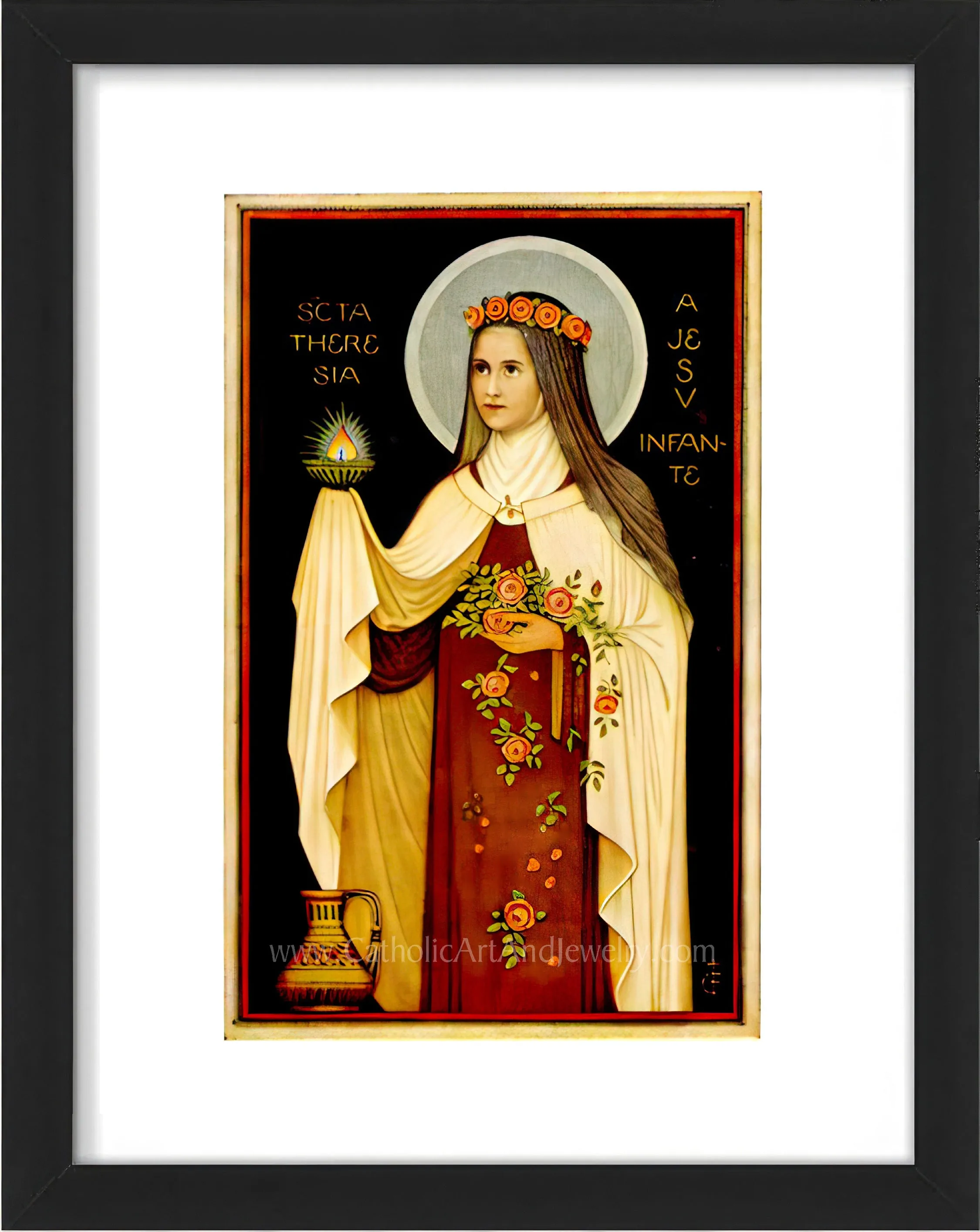 St. Therese – Based on a Benedictine Holy Card – 3 sizes – Archival Quality