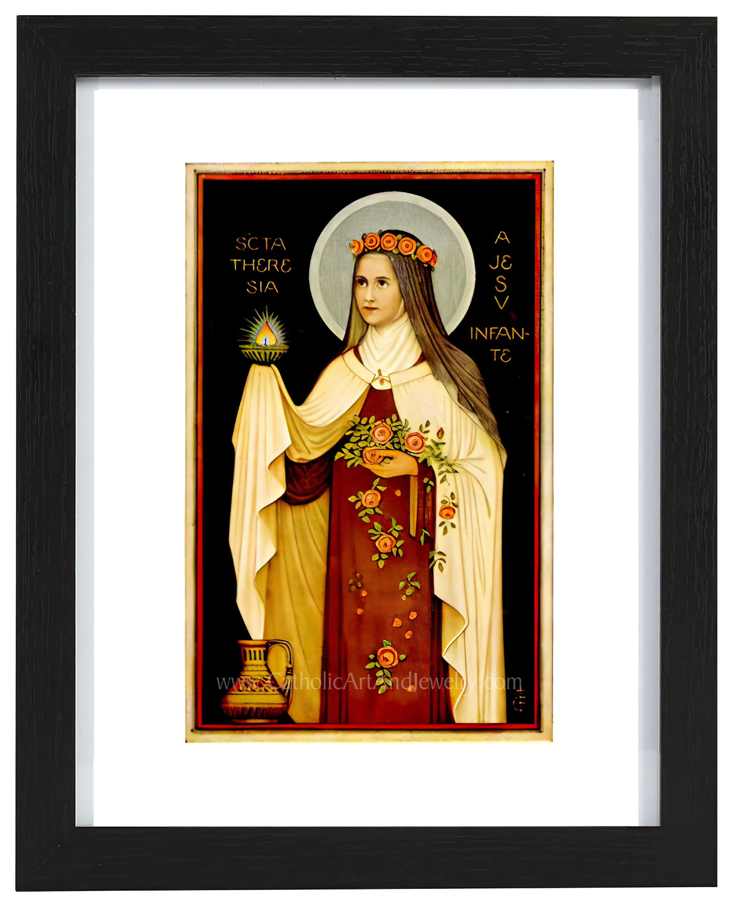 St. Therese – Based on a Benedictine Holy Card – 3 sizes – Archival Quality