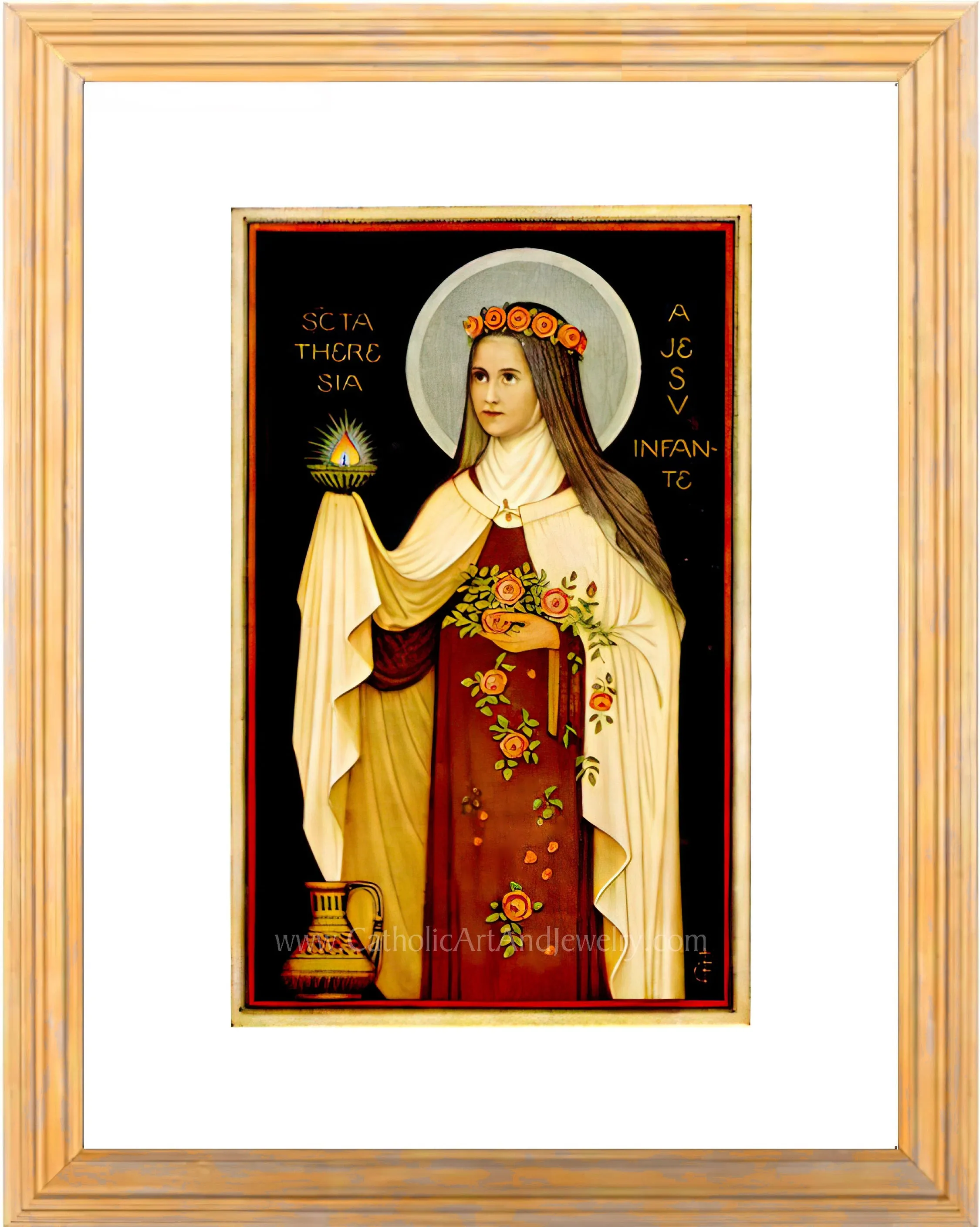 St. Therese – Based on a Benedictine Holy Card – 3 sizes – Archival Quality