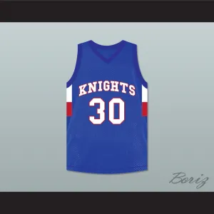 Stephen Curry 30 Charlotte Christian High School Knights Blue Basketball Jersey 1