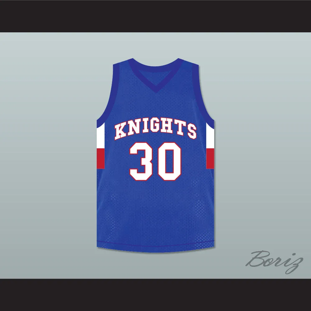 Stephen Curry 30 Charlotte Christian High School Knights Blue Basketball Jersey 1