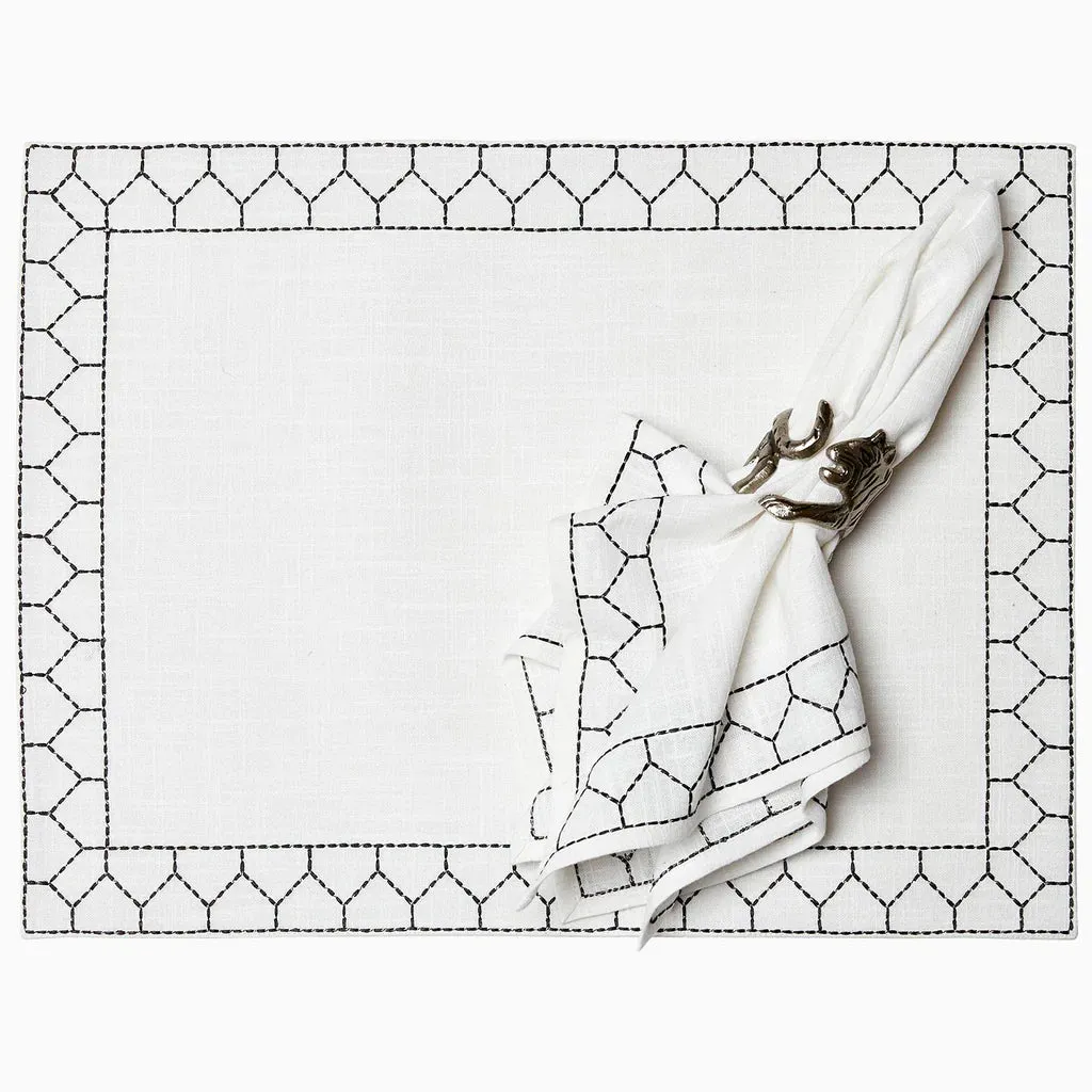 Stitched Indigo Placemat