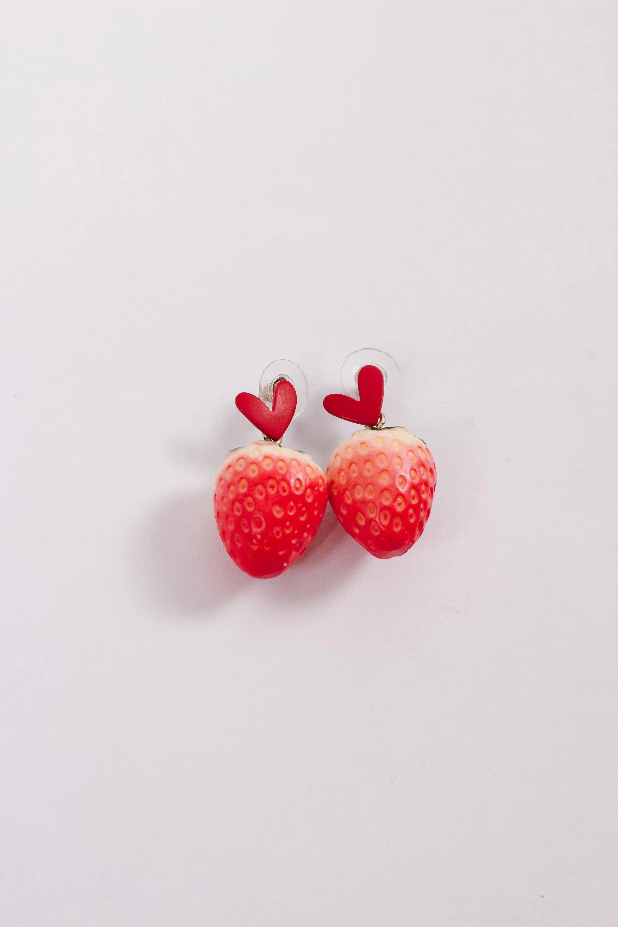 Strawberry Heart Earrings