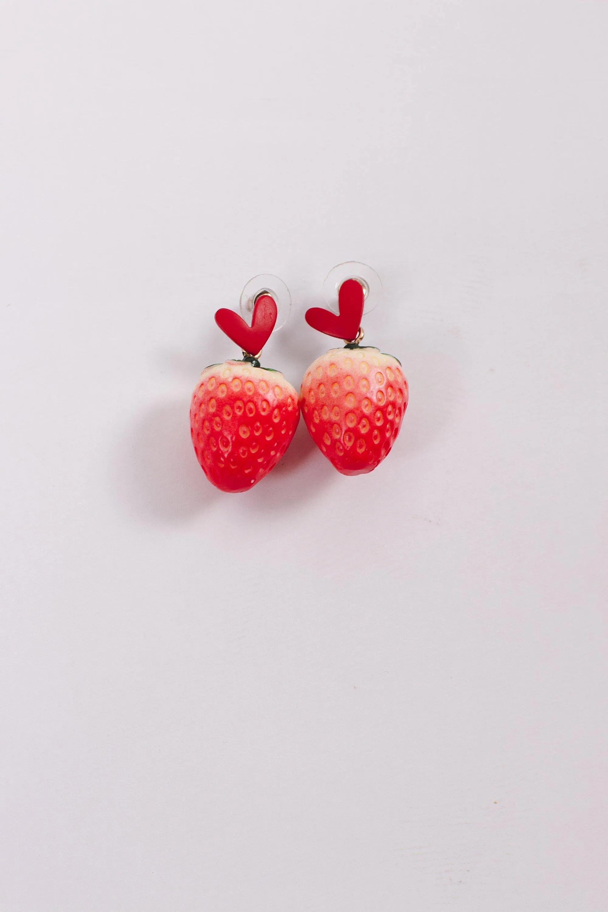 Strawberry Heart Earrings