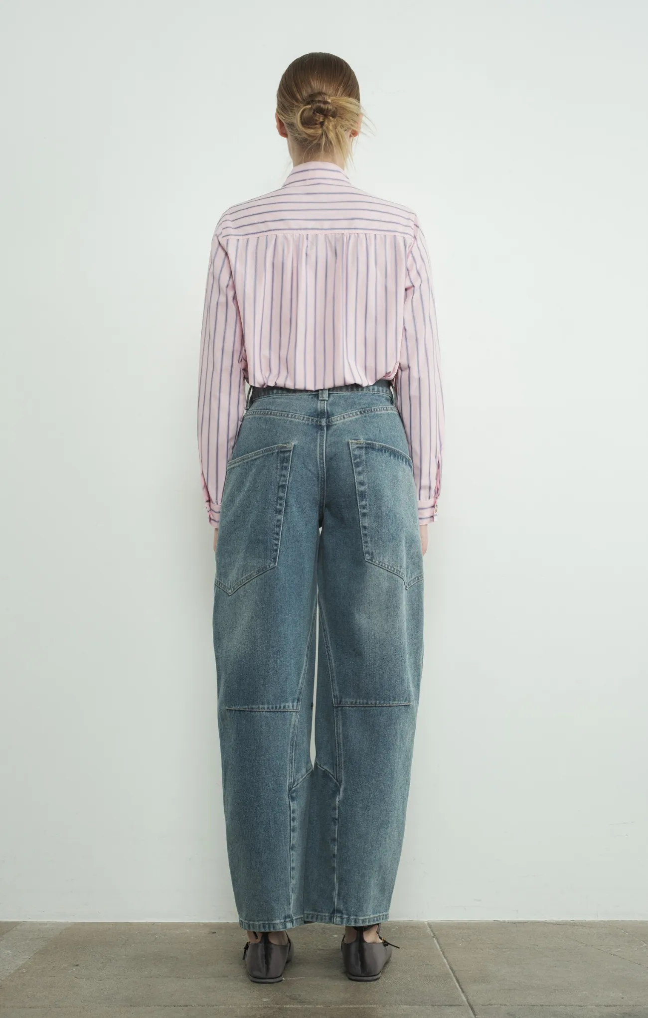 Stripe Bow Tie Shirt