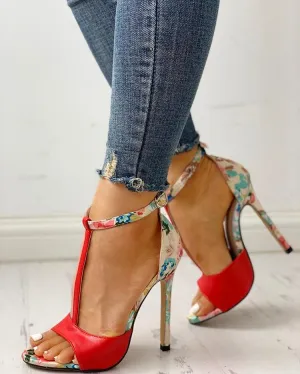 Summer Fish Mouth Open Toe High Heel Sandals Women's Large Size Women's Shoes
