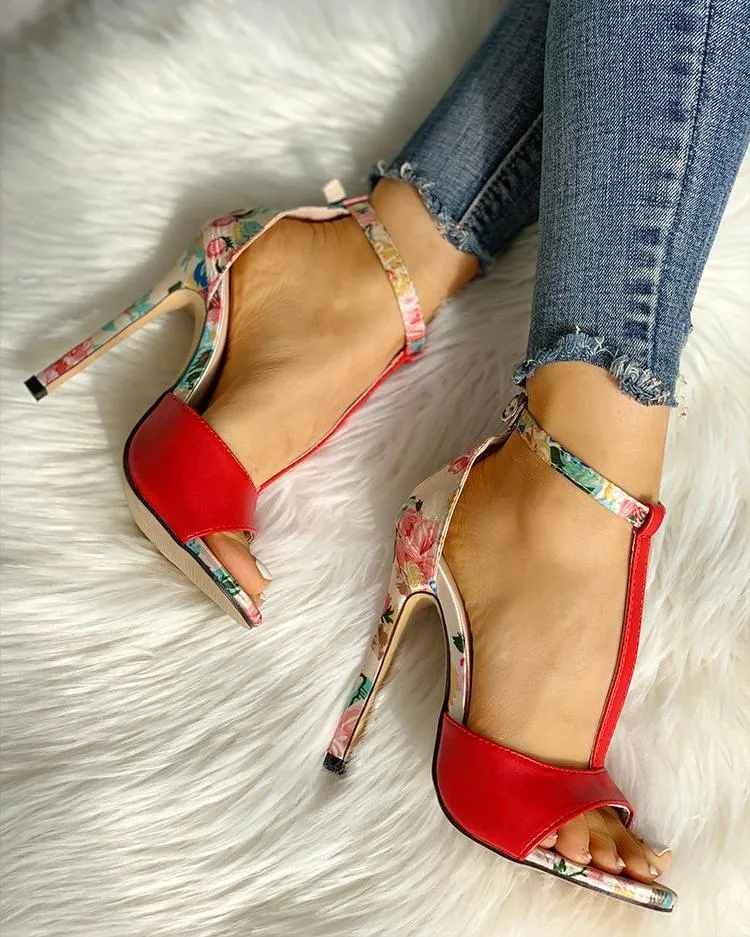 Summer Fish Mouth Open Toe High Heel Sandals Women's Large Size Women's Shoes