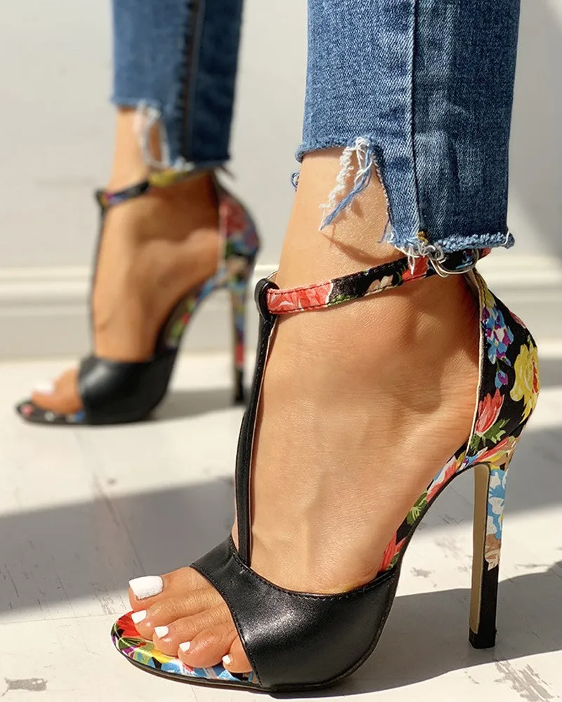 Summer Fish Mouth Open Toe High Heel Sandals Women's Large Size Women's Shoes