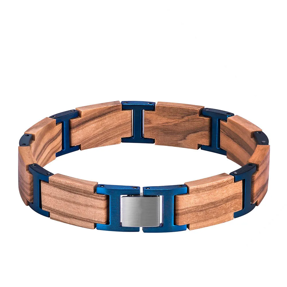 Tan & Blue Bracelet