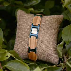 Tan & Blue Bracelet
