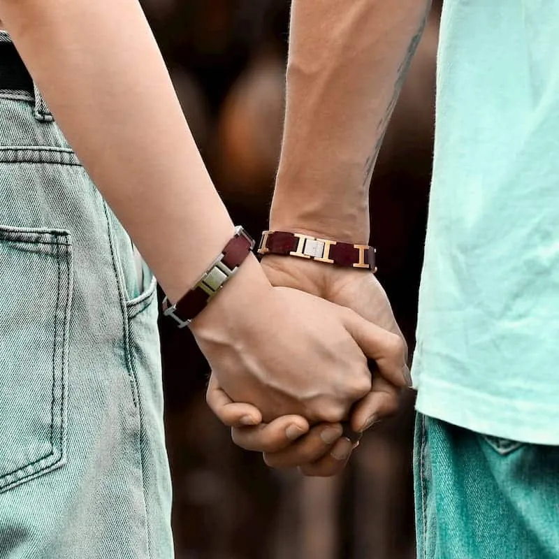 Tan & Blue Bracelet