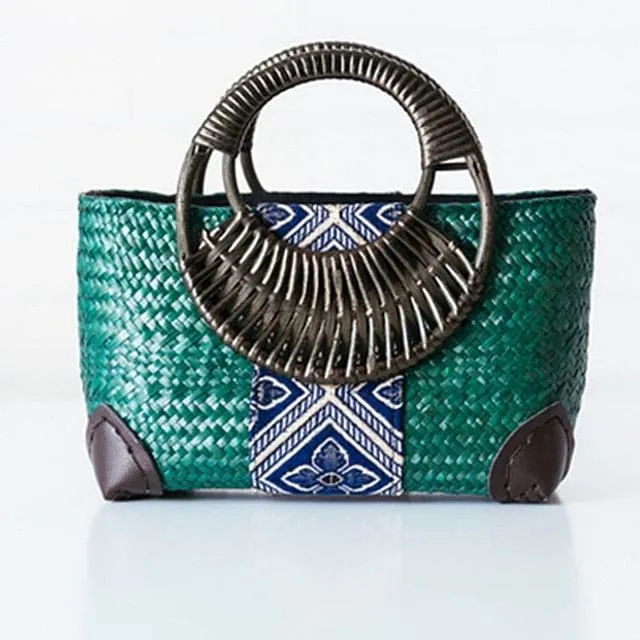 Thai Version Of The Straw Retro Fashion Hand Bag