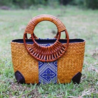 Thai Version Of The Straw Retro Fashion Hand Bag