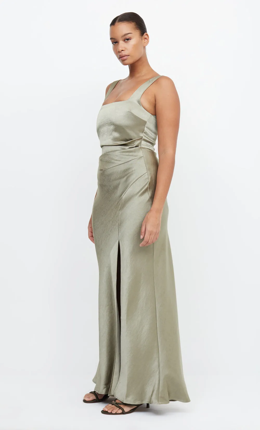 THE DREAMER SQUARE NECK DRESS - SAGE
