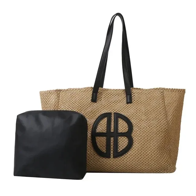 Tote Bag Large Capacity Handmade Casual Beach Bag Ethnic Style