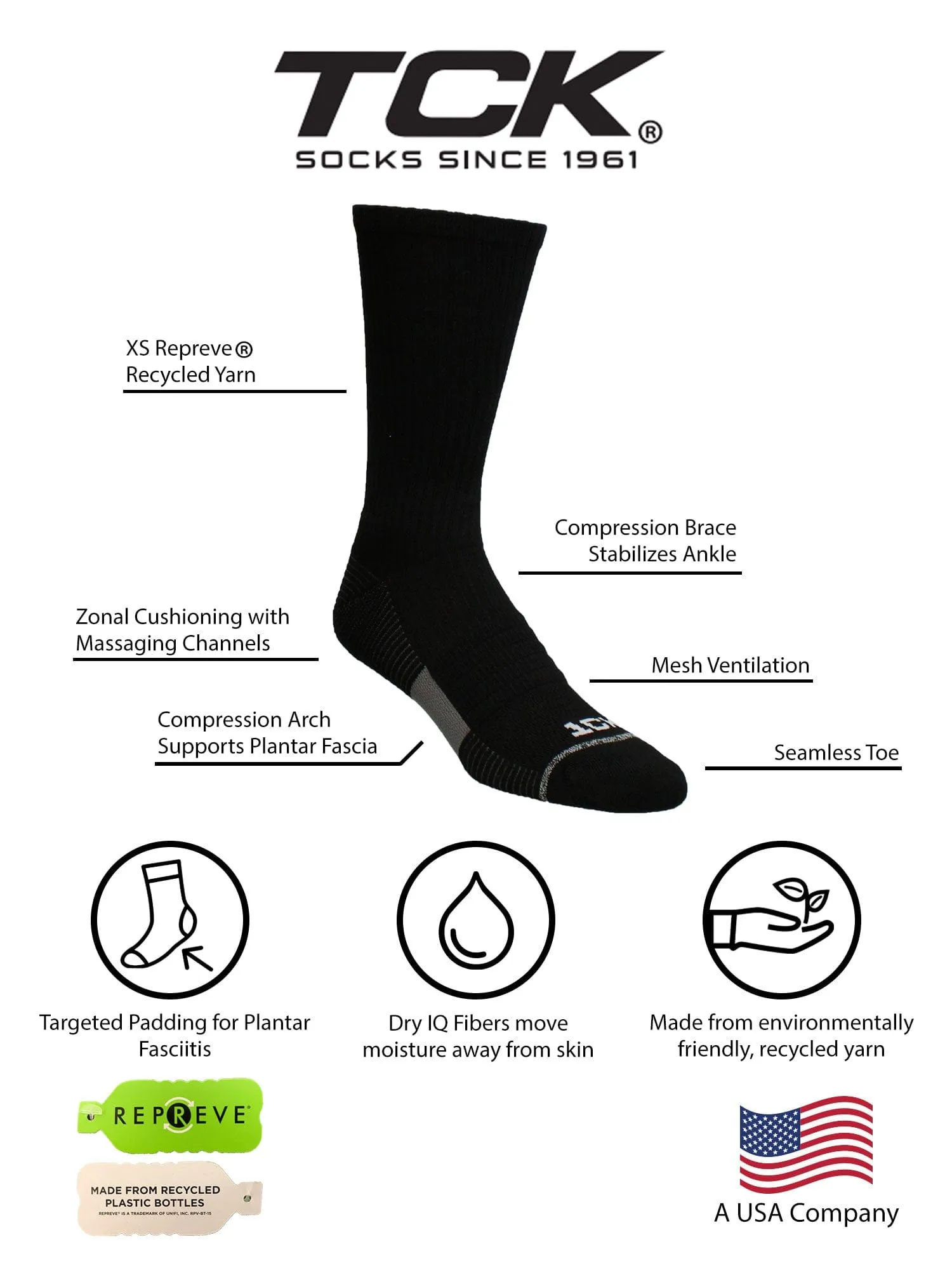 Training Performance Crew Socks 3-pack