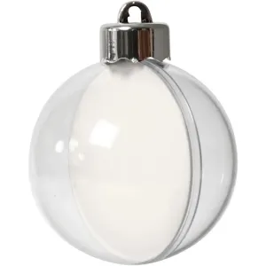 Transparent Plastic Baubles Assorted Diameter Christmas Hanging Decoration Craft