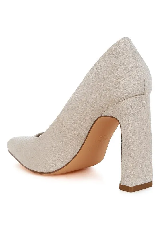 Uboa Slim 4" Block Heel Pumps