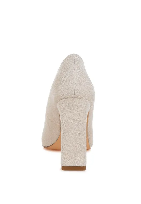 Uboa Slim 4" Block Heel Pumps