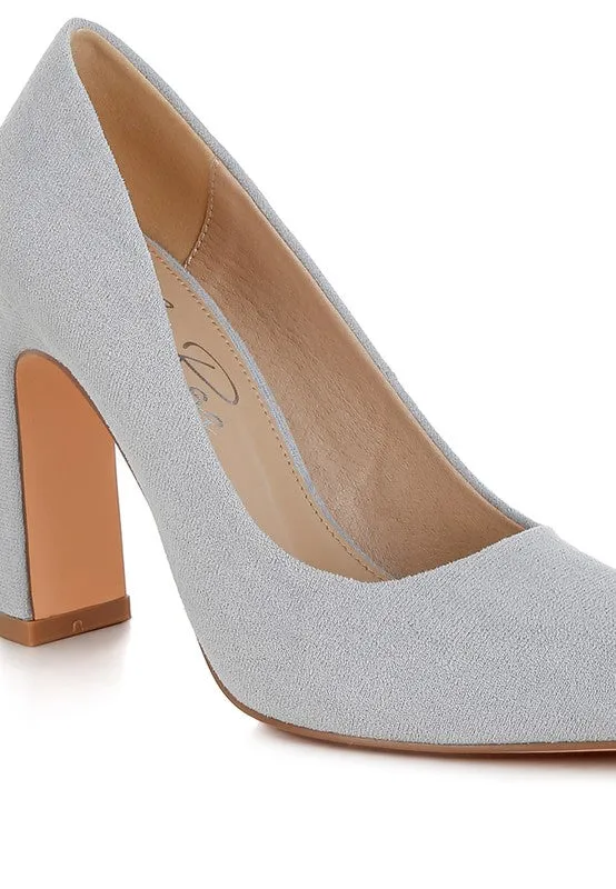 Uboa Slim 4" Block Heel Pumps