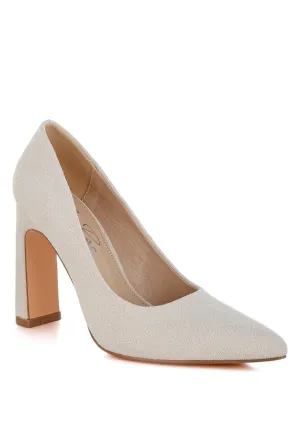 Uboa Slim 4" Block Heel Pumps