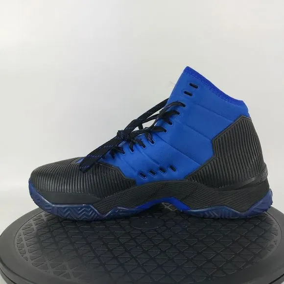 Under Armour Curry 2.5 Black/Blue Basketball Shoes 1274425-002 Men's Size 8