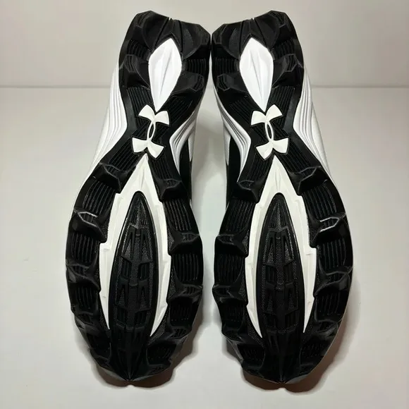 Under Armour Mens UA Hammer MC Football Cleats Mid RM (1289761-011) Black 12 NEW