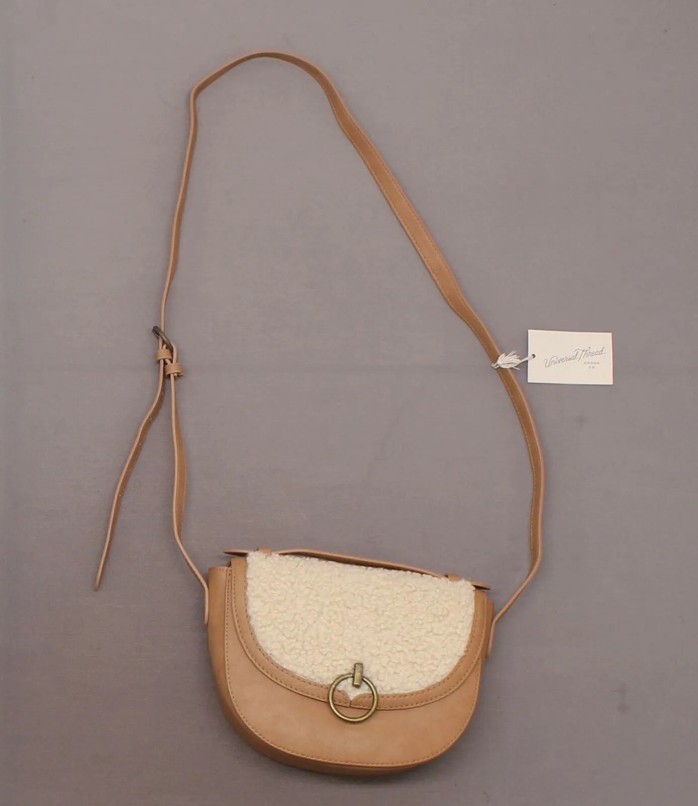 Universal Thread Faux Fur Saddle Handbag