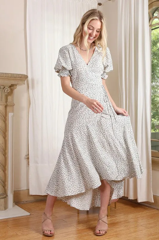 V-Neck Wrap Dress