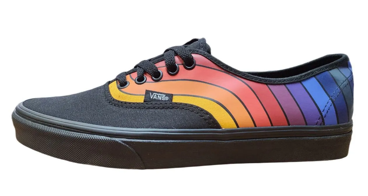 VANS Men's Black Authentic Refract Low Top Canvas Sneakers Size US 10.5 NWB