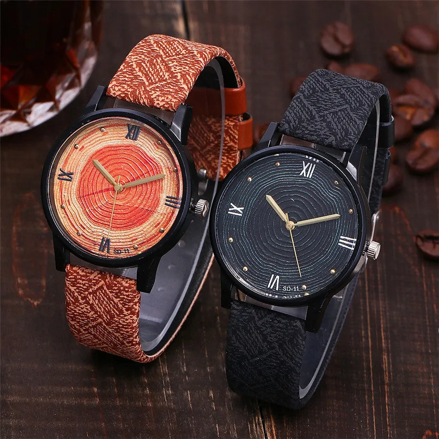 VANSVAR Womens Casual Wooden Wrist Watch