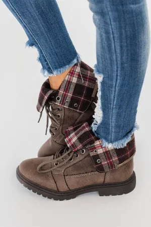 Very G Colonel Sanders Boots- Taupe