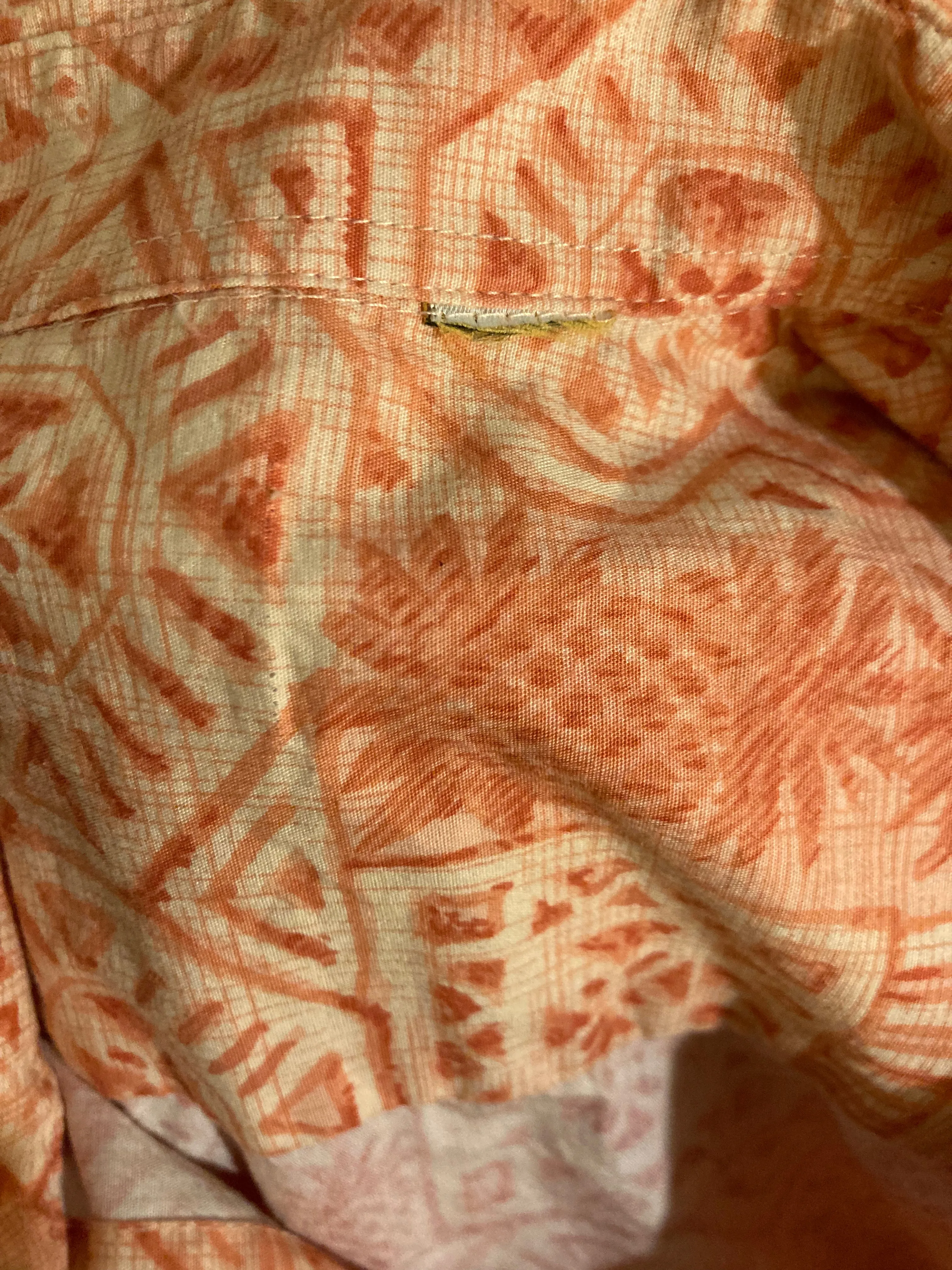 Vintage Orange Hawaiian Buttondown