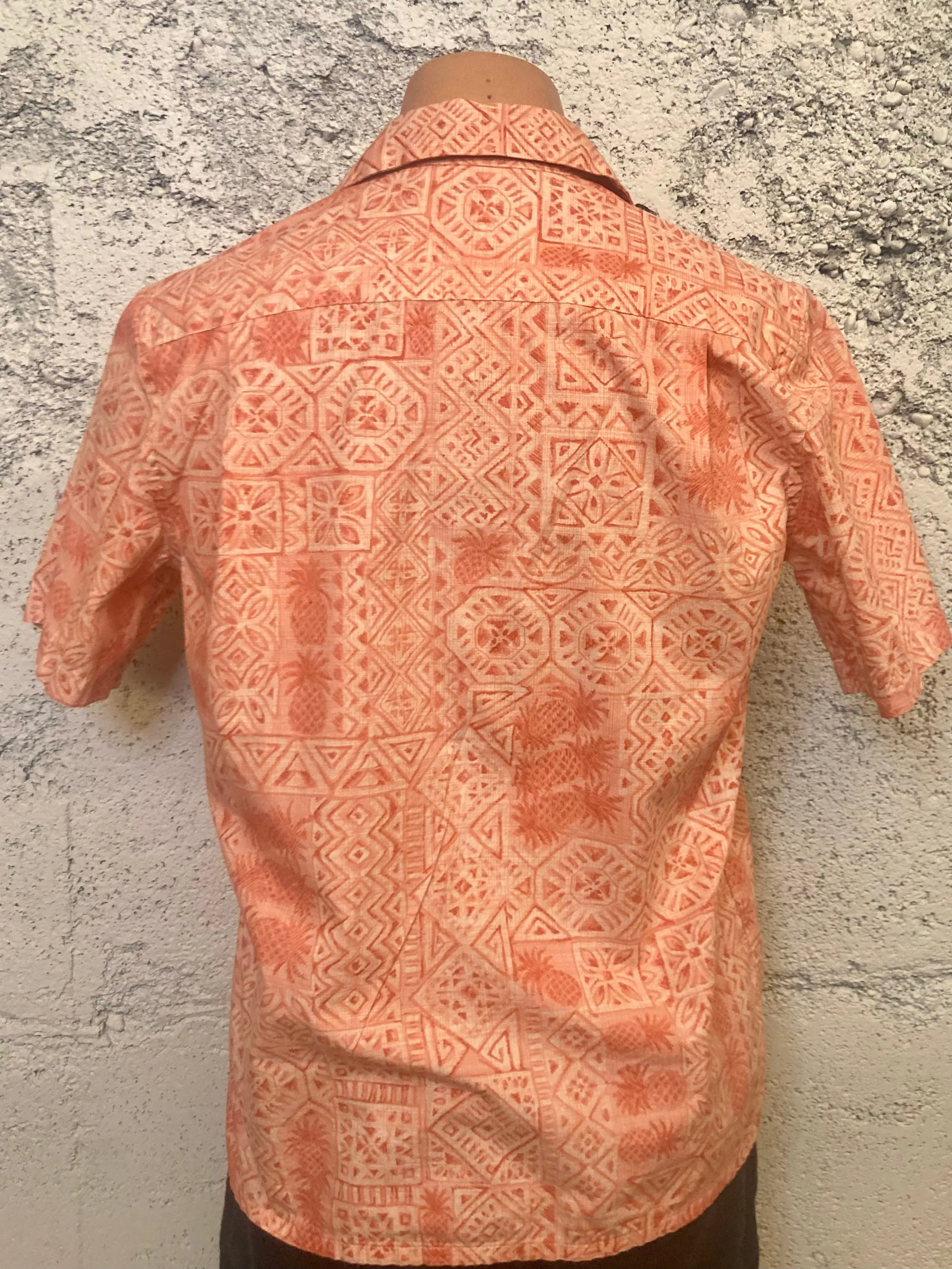 Vintage Orange Hawaiian Buttondown