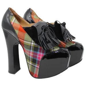 Vivienne Westwood Bruce Of Kinnaird Tartan Golf Pumps, AW93/94 reissue, US 10