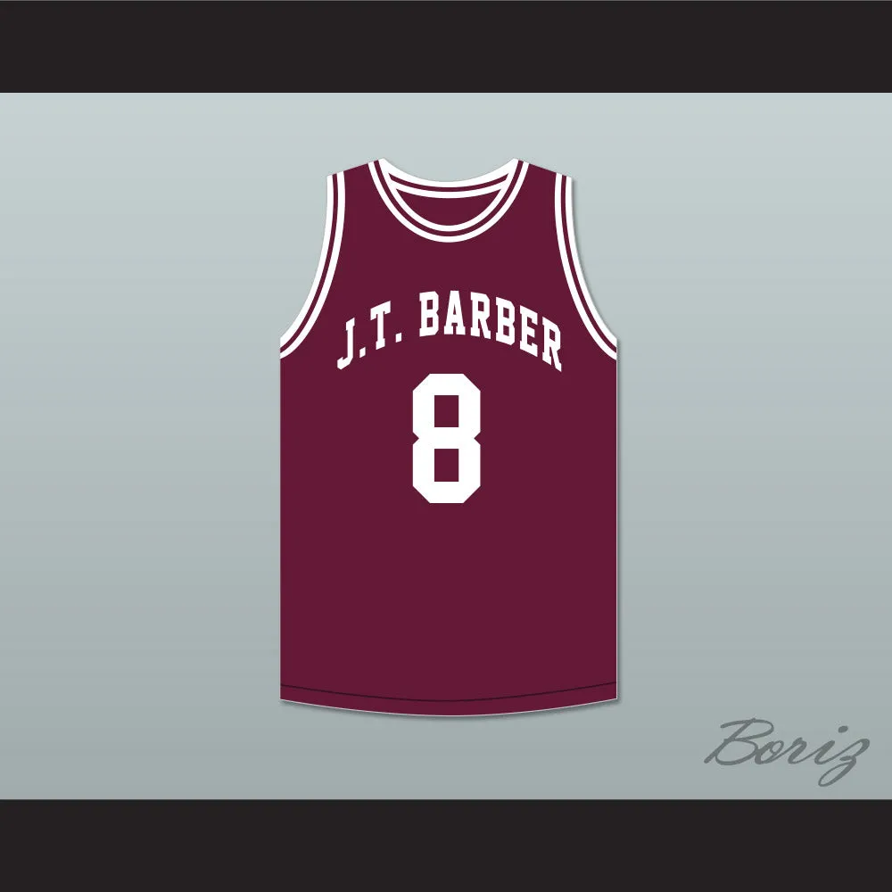 Walt Bellamy 8 J.T. Barber High School Warriors Maroon Basketball Jersey